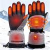 1Pair Heated Gloves Electric Thermal Warmer Gloves Cycling Motorcycle Bicycle Ski Outdoor Activities Equipment Cotton Waterproof
