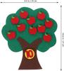Numbers Felt Tree Board Addition Subtraction Math Games Numbers Counting Toy Apple Tree Number Match Game for Preschool Learning