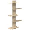 Wall Shelf Sonoma Oak 48.5 X 15 X 101 Cm Engineered Wood