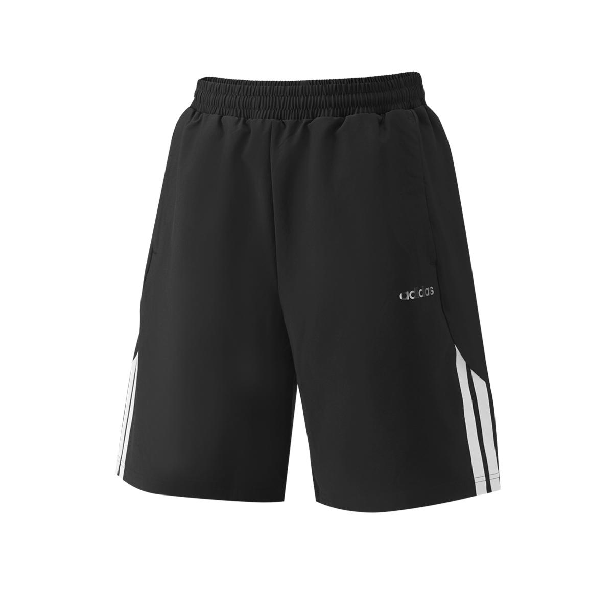 Adidas Striped Mid-Rise Drawstring Casual Shorts Men shorts KQ5326 XS