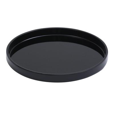 Nakanishi Kogei Round Tray, Black, Plain, 24cm, 3199001