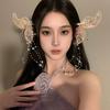 1Pair Fairy Wedding Bridal Headdress Bead Duckbill Clip Cute Tassel Hair Clip  Girl