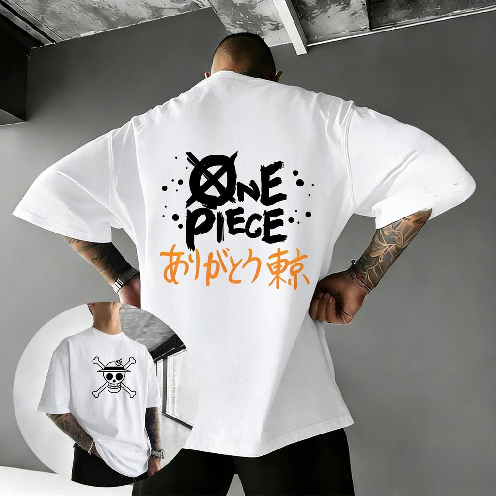 One Piece Anime Tshirt  Mens 2026 Summer 100 Cotton ShortSleeved Tshirt  Street Casual Fashion Top