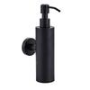 200ml Stainless Steel Shower Bottle Stainless Steel Shampoo Dispenser Black | Liquid Soap Dispensers (Round Wall)