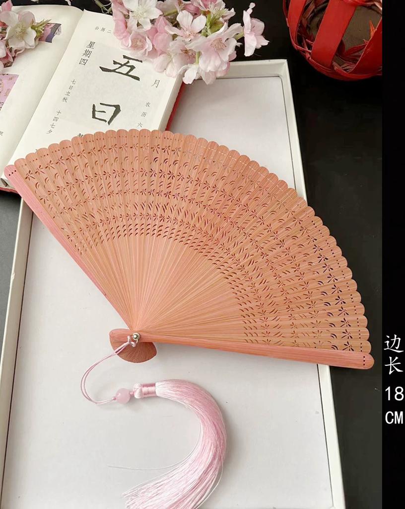 Traditional Style Folding Fan with Hollow Carving, Portable for Men and Women, Suitable for Dance, Hanfu, and Cheongsam, Ideal for Summer