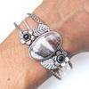 Septerian Jasper Gemstone Ethnic Silver Jewelry Cuff Bracelets 7''Adjustable