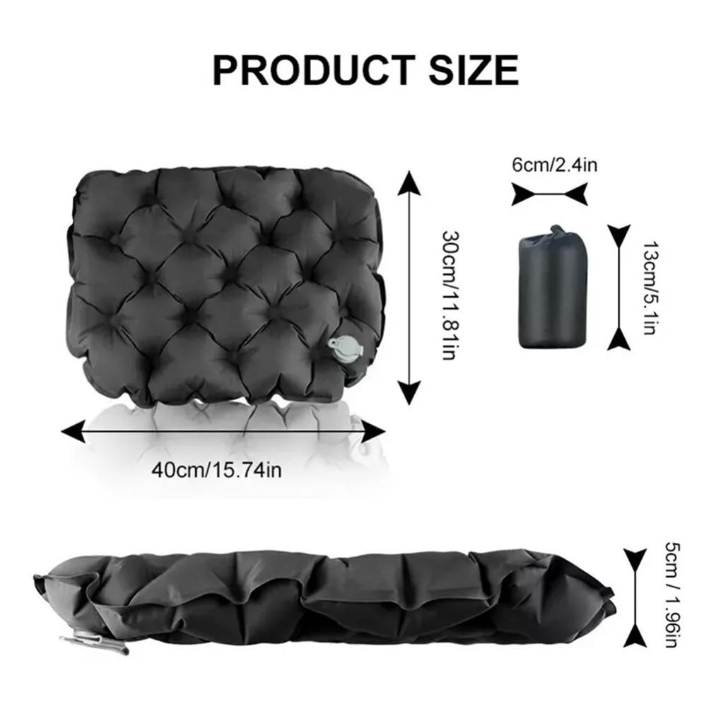 Inflatable Seat Cushion Lightweight Travel Hiking Outdoor Water Air Sitting Pad Anti Bedsore Office Chair Pad Camping Mattress