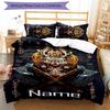3pcs Custom Name Viking Sign Bedding Set Duvet Cover Closure Includes 1 Duvet Cover & 2 Pillowcases for All Seasons Bedroom Decor
