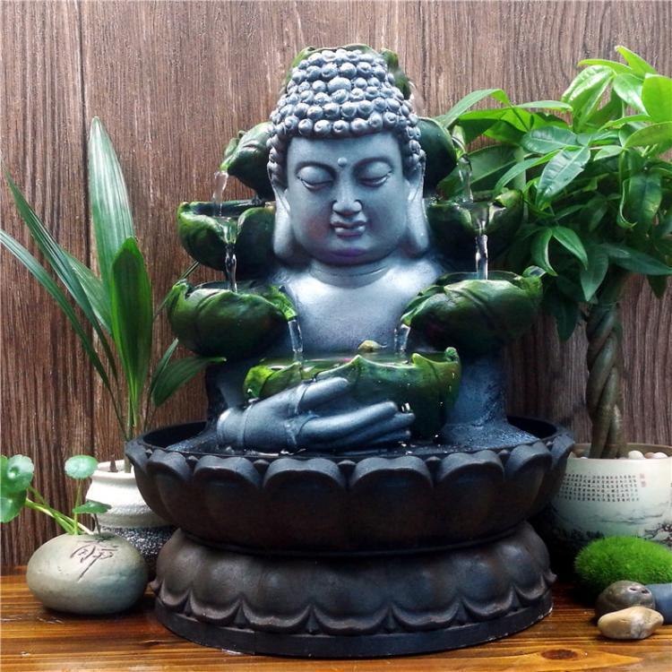 

Creative Style Buddha Water Feature Resin Ornament 220V Power
