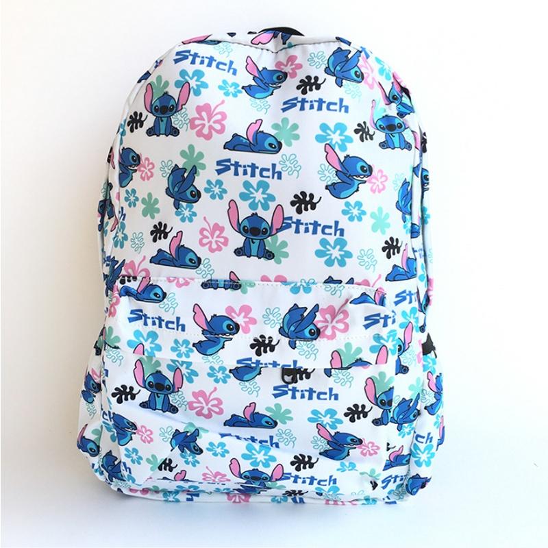 Trendy Durable Disney Stitch Backpack For Kids Students Shock Resistant