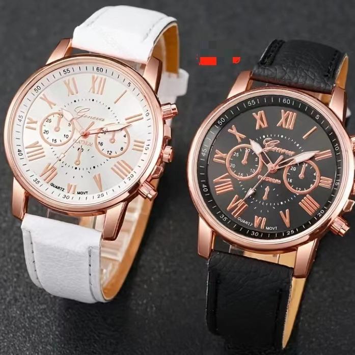Damenuhren Marke Sportstil Mode Damenuhr Lederuhr Herren Mädchen Damen Quarz Armbanduhren Montre Femme