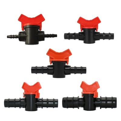 Set di 2 Valvole di Intercettazione Pratiche e Robuste in Materiale Plastico per Controllo Flusso Acqua per Tubi Diametro 8 mm e 10 mm
