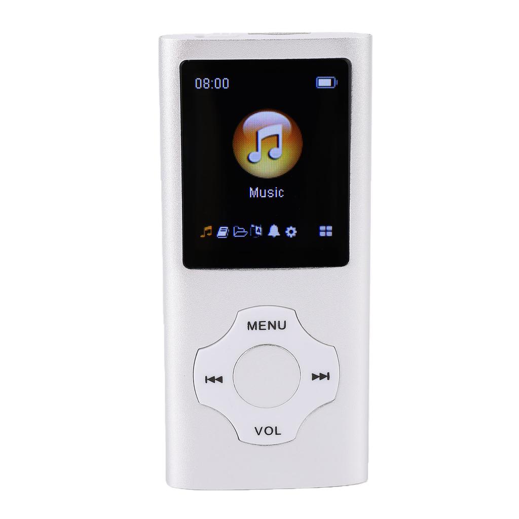 MP3 Player 1.8in LCD Screen Bluetooth 5.3 HiFi Lossless Music Player with FM E Book Reader Voice Record Headphones for