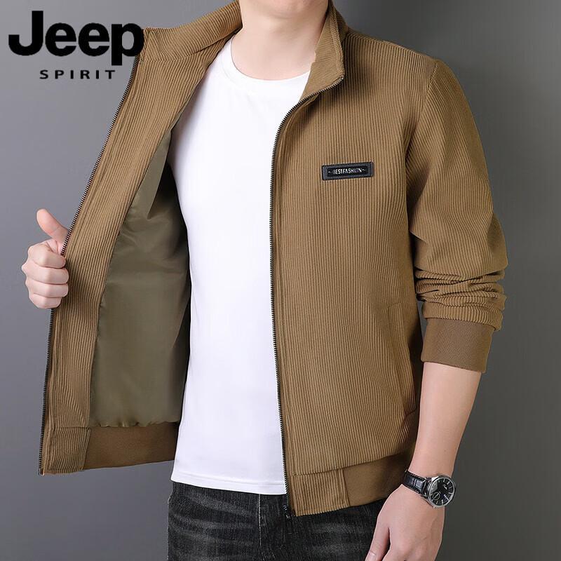 

Мужская весенне-осенняя вельветовая куртка JEEP SPIRIT с воротником-стойкой 5XL