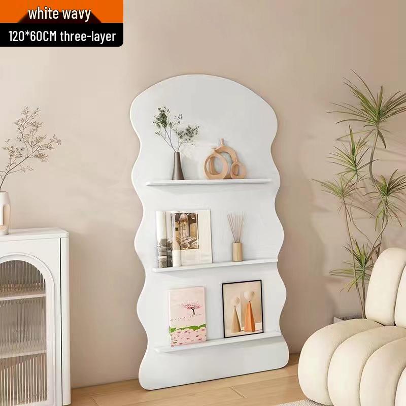 Nordic Floor-Standing Bookshelf: Multi-Layer Wall Storage Rack for Magazines and Picture Books