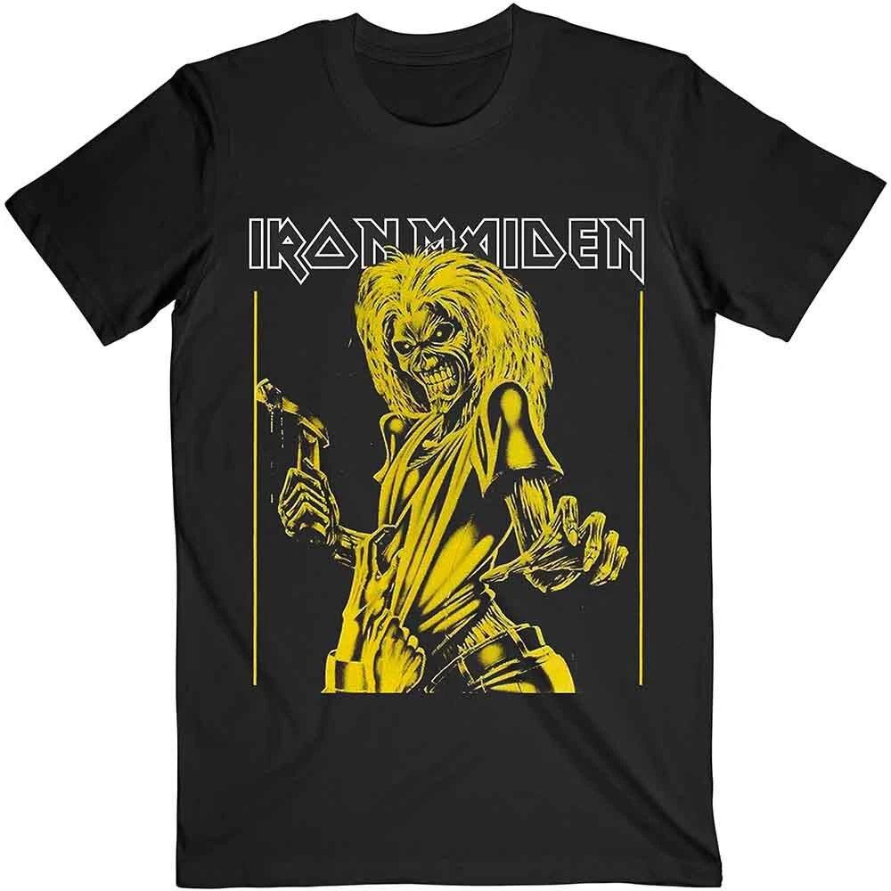 Iron Maiden  Yellow Flyer  Black T shirt - NEW L