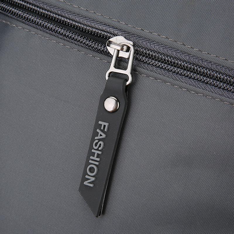 Men's Multifunctional Shoulder Bag Water-Resistant Briefcase Durable Oxford Cloth Business Tote with Multiple Compartments