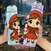 1PC Red Hood Little Red Riding Hood Print 750ml Color Plastic Sports Water Bottle Leakproof Flip Straw Lid Suitable for Sports Office Home Use