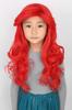 Topcosplay Mermaid Wig for Red Curly Cosplay Halloween Costume Theater One Size Fits School with Net Kids, Hair, Wig, Wig, Wig, Costume, Most,