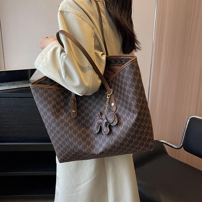 Damen-Tragetasche, Retro-Lederschultertasche, modische Handtasche mit großem Fassungsvermögen, geeignet für Schule, Arbeit und Einkaufen