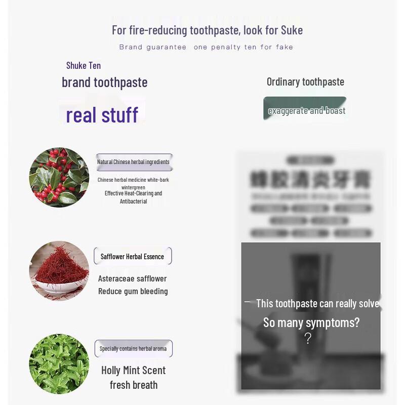 Shuke Safflower Anti-Inflammatory Toothpaste