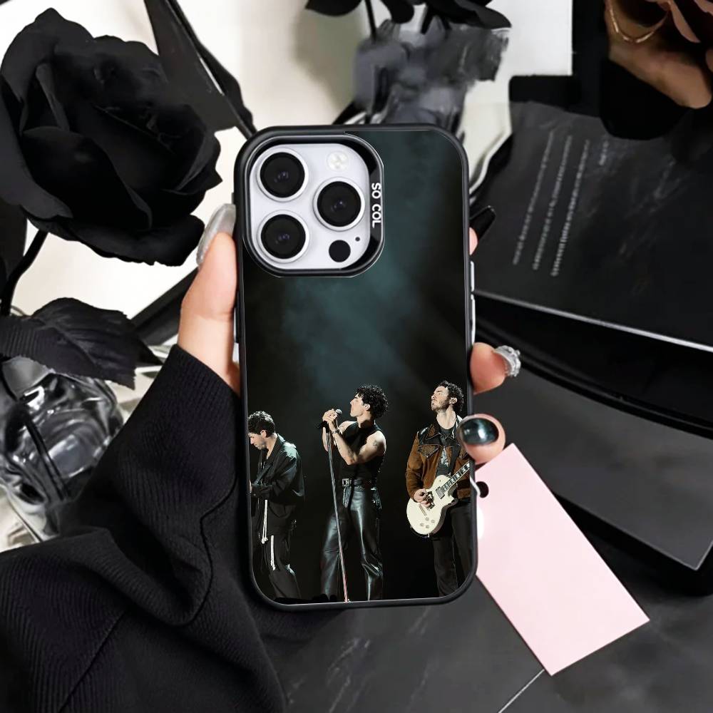 COOL Band J-Jonas B-Brothers-S Phone Case For iPhone17,16,15,14,13,12,11 Plus,Pro Max Colored Silver Plated Inside Cover