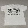 Hanes | Cincinnati Reds Baseball T-Shirt | XL | Gray | Vintage MLB Graphic Tee Unisex T-Shirt