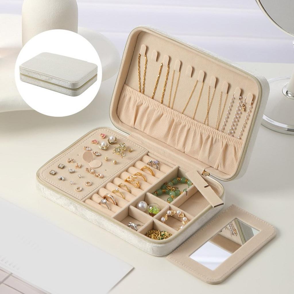 Elegant Jewelry Storage Box Deluxe Jewelry Casket Accessory Container for Safekeeping of Personal Adornments