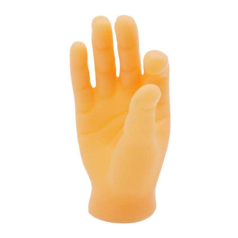 Put On The Plastic Gloves for Playing with And Petting Cats and Massage The Left and Right Little Hands