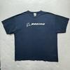 Y2K Boeing Logo T-Shirt - Size 2XL - Navy Blue Unisex T-Shirt