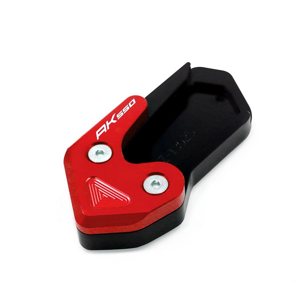 

Для KYMCO AK550 AK 550 2017-2025 Мотоциклетные аксессуары Увеличительная пластина подножки Боковая подставка Удлинитель Упорная площадка красный