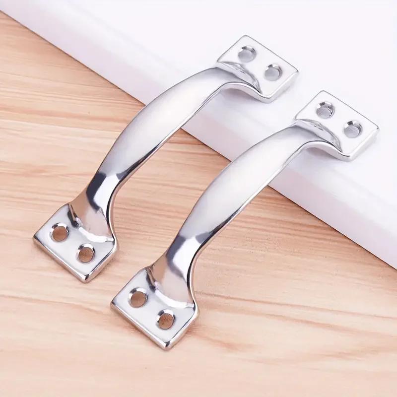 

6Pcs Silver Furniture Handle Cabinet Handle Kitchen Handle Drawer Handle Cabinet Handle