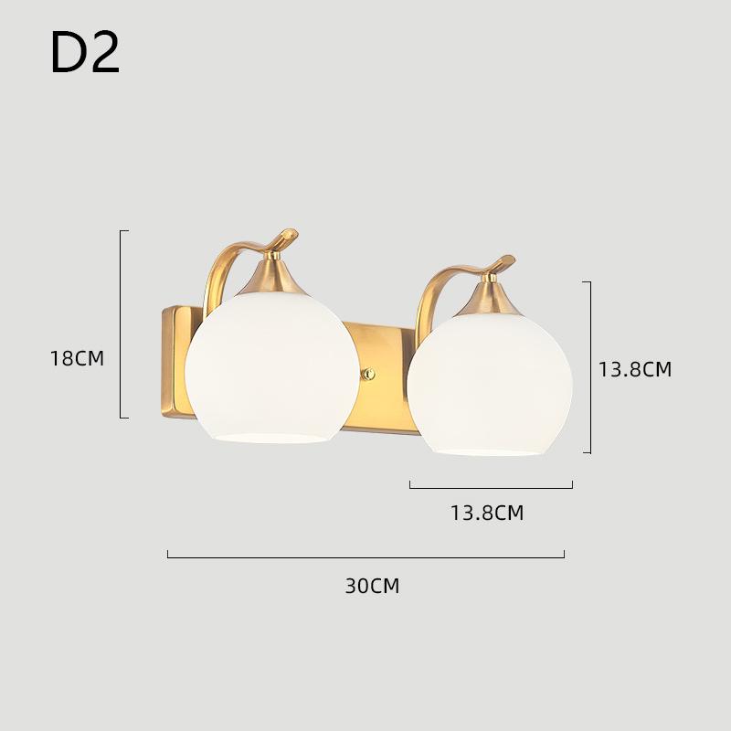 Modern Minimalist Bedside Wall Lamp Nordic Creative Corridor Aisle Glass Led Wall Lights Indoor Living Room E27 AC 110V 220V