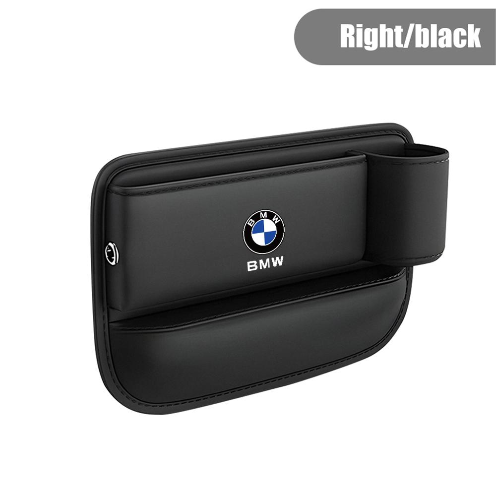 Für BMW Performance M PU Leder Auto Mittelkonsole Seite Sitz Lückenfüller Organizer Box Autositz Lückentasche Multifunktions-Sitzorganizer