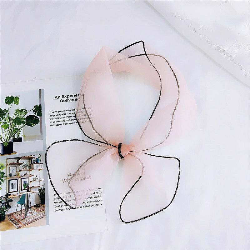 New Solid Color Scarf For Women In Spring And Autumn Versatile Ribbon Wrist Strap Headband Fashionable Decoration Student Neck Protection Small Scarf