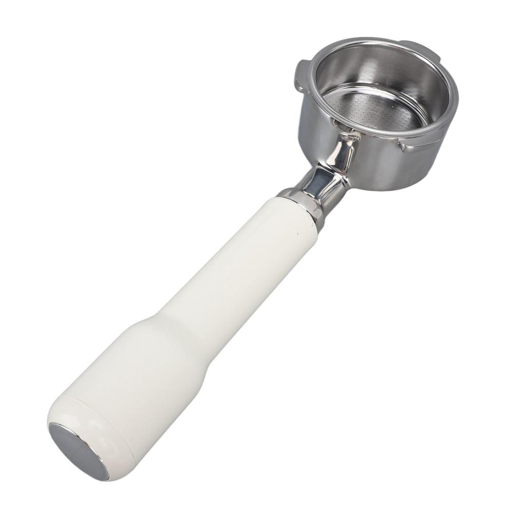 Bottomless Portafilter 51mm 3 Ears Stainless Steel Coffee Portafilter for 6001 5403 KF5400 White