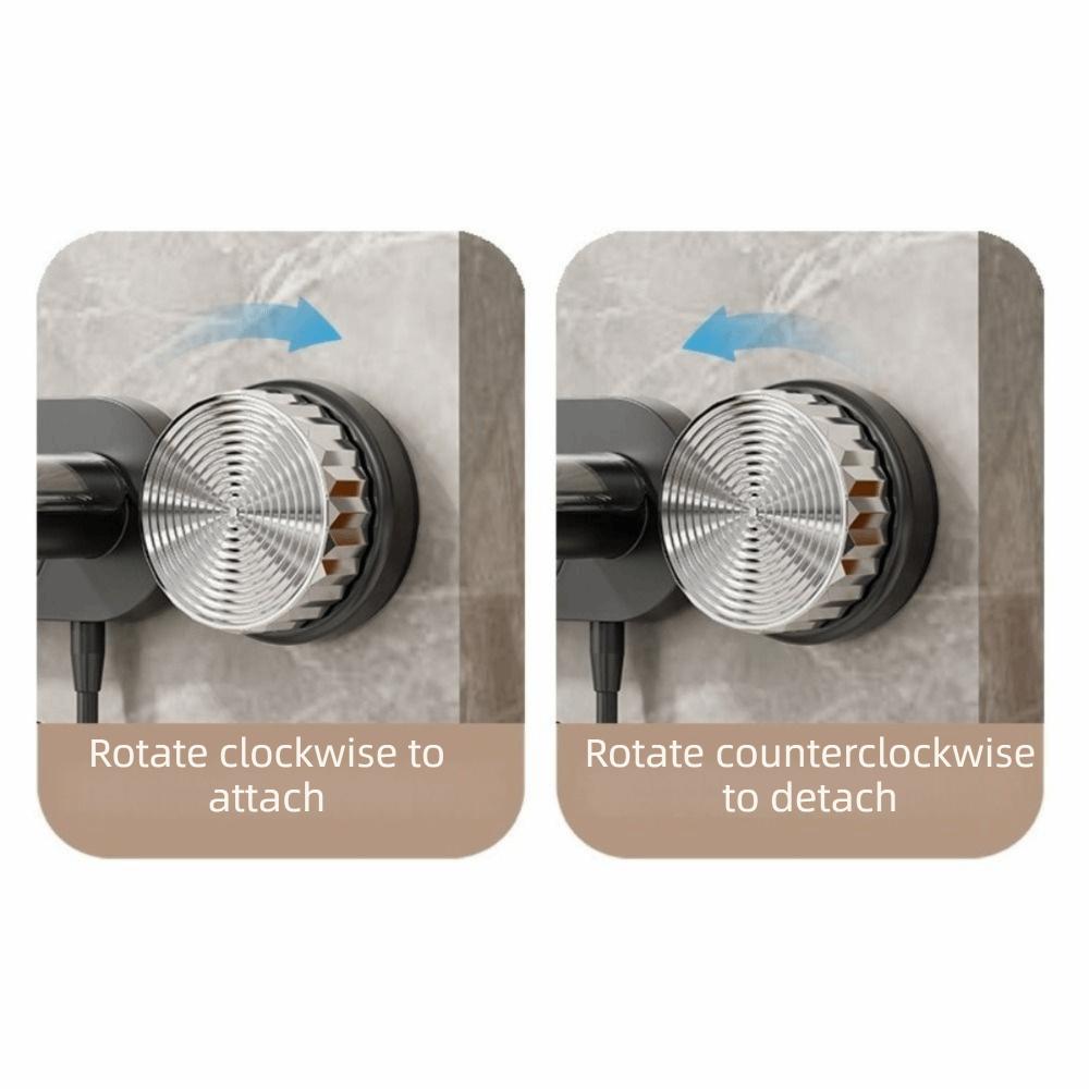 Plastic Suction Cup Pot Lid Holder Space Saving Wall Mounted Pan Cover Storage Holder Waterproof with Hooks Chopping Board Rack