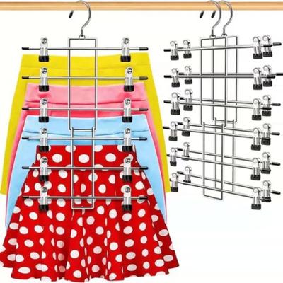 Non-slip Home Storage Multi-Layer Finishing Hanger Durable Folding Tape Clip