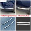 Front Rear Bumper Corner Strip Anti-rub Protection Cover Trim For Toyota Venza / Harrier  - 2024 Stainless Steel Accessories