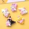 10 Pcs New Mini Kawaii Cartoon Animal Kitten Puppy Rabbit Series Resin Scrapbook Diy Jewelry Gift Hairpin Accessories A21