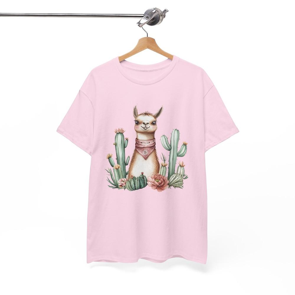

Fluffy Llama T-Shirt | Cute Kawaii Animal Tee | Funny Gift Shirt S