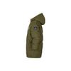 Jordan Pure Color Casual Hooded Large Pocket Down Jacket Kids Outerwear Canvas-Olive-Green FV2740-398