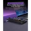 Hot Swap Bluetooth/2.4G/Kabelgebundene Mechanische Gaming-Tastatur mit Roller-Joystick für Win/Mac Programmierbare Hintergrundbeleuchtete Gaming-Tastatur