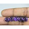 9MM Natural Amethst Ring Size Round Cabochon Loose Gemstone 5Pcs Lot 16Cts. A-427