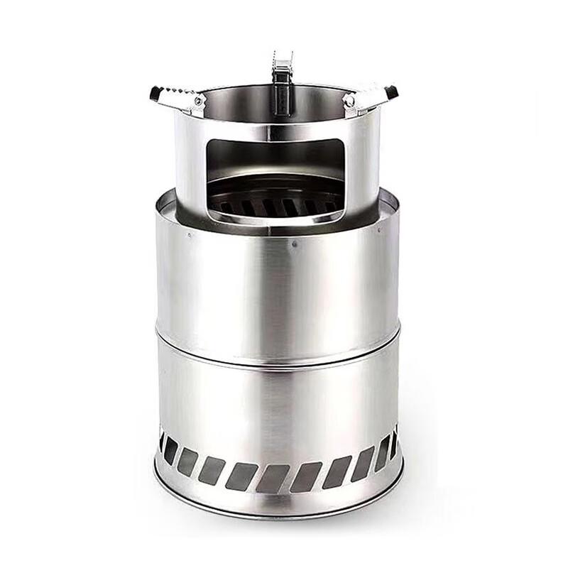 Portable Foldable Wood Gasification Camping Stove Small (13cm Diameter)