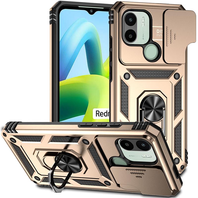 Full Cover For Xiaomi Poco C51 Case For Poco C51 C 51 Push Window Magnetic Phone Holder Back Case For Poco C51 Case 6.52 inch