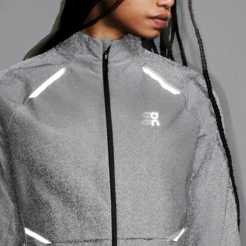 On Weather Jacket Lumos Reflective Protecti Lightweight Water-Resistant Stand Collar Jacket Women Jackets 1WF30292608