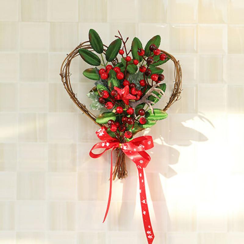 Wandbehang Weihnachtskranz Weihnachtsfeier Türbehang Startseite Garland Ornament Dekor