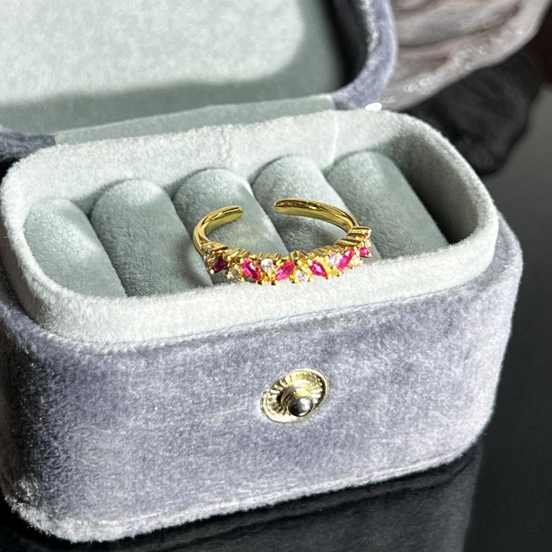 Caibao Series Open Ring Women'S Simple Fashion Niche Design Sweet Cool Light Luxury High-End Accessories