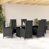 VidaXL Garden Dining Set with Cushions 7pcs, Patio Table and Chair, Patio Furniture, Outdoor Furniture, 3213524